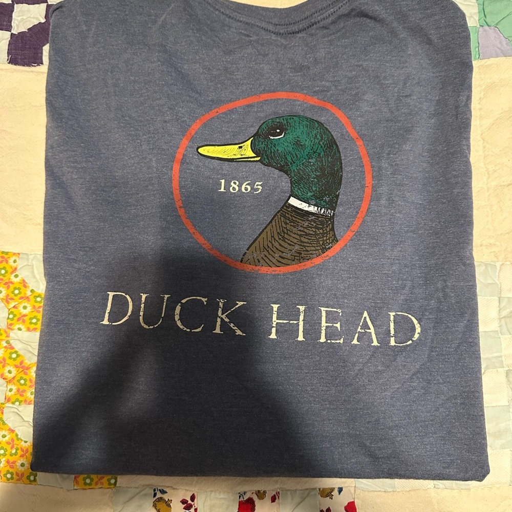 Duck Head Navy T-Shirt with Duck Emblem